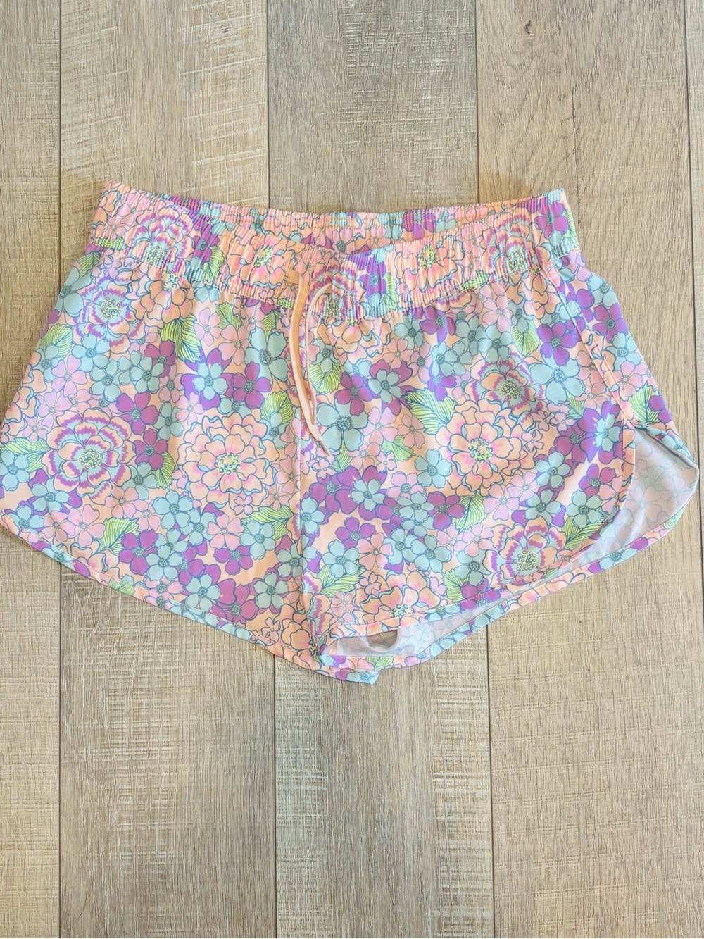 Girls Active Shorts Athletic floral shorts